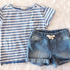 Girls Top and Shorts